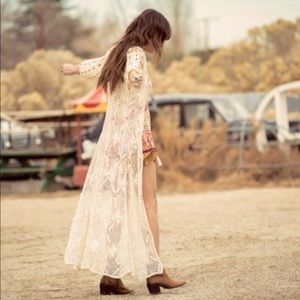 Long Crochet Stevie Vest